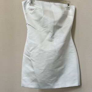 NWT Miscreants White Strapless Dress
